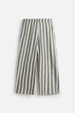 STRIPED JACQUARD TROUSERS - Zara фото 8
