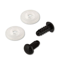 HobbyBe SOE- 9 Глаза пластиковые с шайбами d 9 мм 24 шт. черный