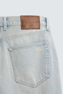 BERMUDA DENIM RELAXED FIT / Azul claro