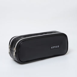 Косметичка-пенал на молнии с отделами, Style, чёрная