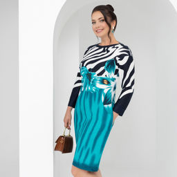 Платье Мыслить позитивно (магия бирюзы) - Charutti фото 4