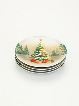 Посуда новогодняя «Новый Год», набор 4 предмета: тарелка