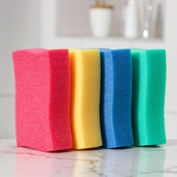 Цена за 4 шт. Губка для тела Волна, 8144 см, цвет МИКС - Simaland фото 4