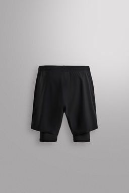 PANTALONES CORTOS ENTRENAMIENTO 2 EN 1 B?SICOS / Negro - Zara фото 25