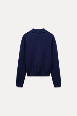 ARGYLE JACQUARD POLO SWEATER - Zara фото 8