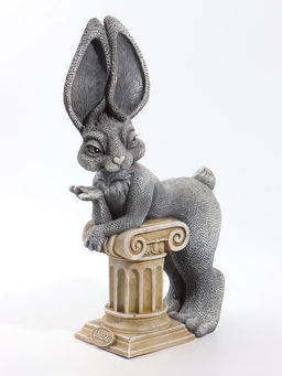 Фигурка декоративная «Зайка Диана», 11×25×42 см, серая