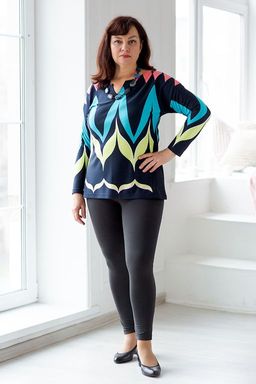 Джемпер женский из милано Юстина синий - Амадэль фото 3