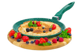 Сковорода блинная 24 см ГАРМОНИЯ ВКУСА "Изумруд" н/р, 45*25*7,5 см