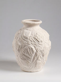 Ваза настольная керамика "Элой" 18х12 см, белый