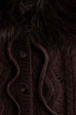 Chaleco en punto trenzado con cuello - H&m фото 4