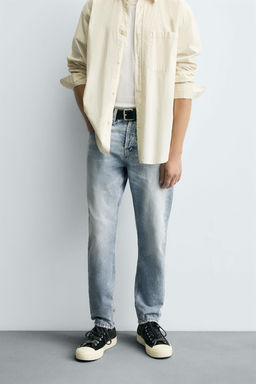 SLIM FIT CROPPED JEANS - Zara фото 2