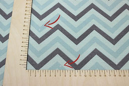 Рогожка Серый зигзаг на мятно-бирюзовом, СОРТ2, ш.1.5м, хлопок-100%, 150гр/м.кв - Купава фото 5