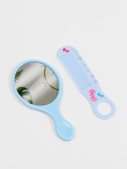 Цена за 5 шт. Набор с зеркалом и расчёской «Русалка», 12×6.1 см, голубой