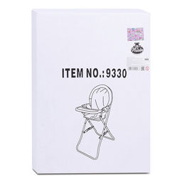 Стульчик для кормления кукол игрушечный, цвет вишенки на белом