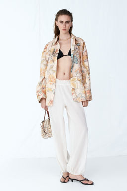 Camisa oversize de lino - H&m фото 8