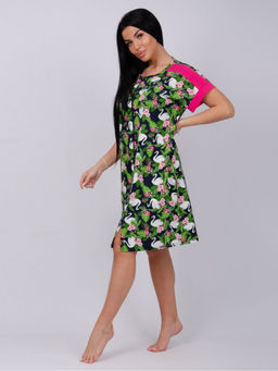 Халат "Анастасия" лебеди, трикотаж