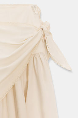 VOLUME SCARF MIDI SKIRT - Zara фото 12