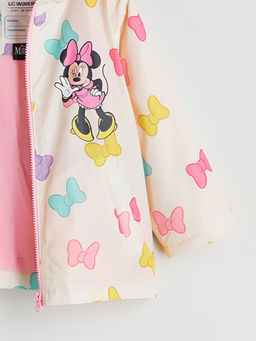 Kap??onlu Minnie Mouse Bask?l? K?z ?ocuk Mont