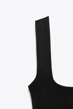 STRETCH SQUARE NECK DRESS - Zara фото 25
