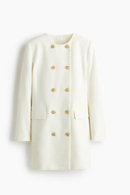 Vestido blazer de doble botonadura