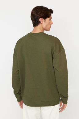 TRENDYOL MAN Tas Bisiklet Yaka Oversize Uzun Kol Sweatshirt TMNAW23SW00191 - Trendyolmilla фото 18
