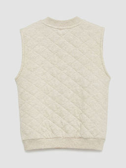 Kapitone Desenli Erkek Bebek Yelek