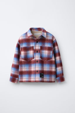 CHECK OVERSHIRT WITH FLEECE LINING
