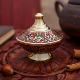 Шкатулка «Царская», 8×8×7.5 см, латунь