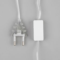 Гирлянда-нить, 5 м с насадками Клубки лесные, IP20, прозрачная нить, 20 LED, свечение белое, 220 В - Luazon lighting фото 6