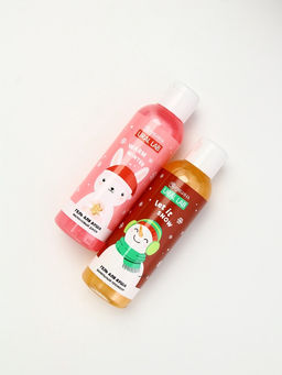 Подарочный набор новогодний Снеговик, гель для душа 2 шт х 150 мл, мочалка, URAL LAB