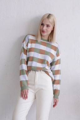 11717 Джемпер в клетку - Martichelli фото 3