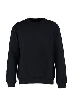 Siyah Regular/Normal Kesim Ici Polar/S?cak Tutan Sweatshirt TMNAW21SW1208