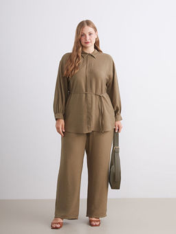 Beli Lastikli Geni? Pa?a Kad?n Pantolon