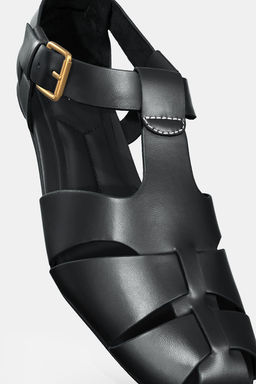 FLAT CAGE SANDALS - Zara фото 5