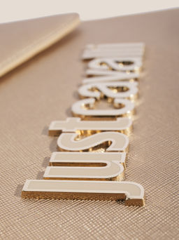 Женская сумка с ручкой JUST CAVALLI METAL LETTERING Артикул 4450778, золотой  фото 2