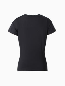 Футболка спортивная с сеткой женская MINAKU, чёрная, размер 48