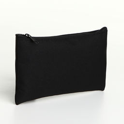 Цена за 3 шт. Косметичка-пенал на молнии, плоская, маленькая, чёрная