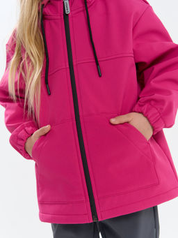 Куртка Softshell демисезонная Фуксия - Bungly фото 4