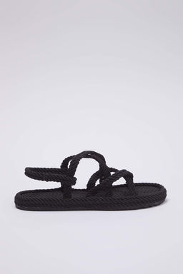 Trendyol Shoes Bej Capraz Bantl? Halat Ipli Kad?n Has?r Sandalet TAKSS25SD00056 - Trendyolmilla фото 9