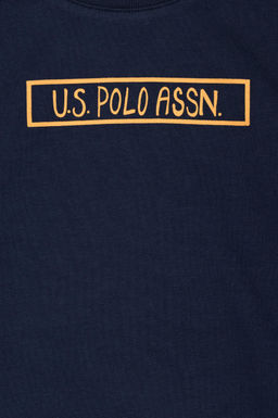 U. S. Polo Assn Детский темно-синий базовый свитшот с круглым вырезом - U.s. polo assn фото 9