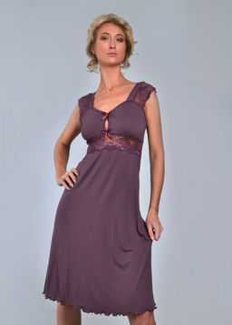 Ночная сорочка МИЛЕНА премиум (лиловый №4/1)