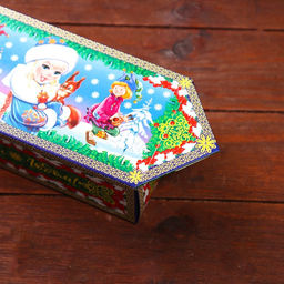 Цена за 10 шт. Подарочная коробка Дед Мороз и Снегурочка 20 x 10 x 6 см - Simaland фото 5