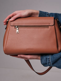 Сумка сэтчел Deboro 30923 коричневый камень