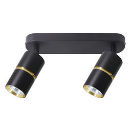 ML1862 ZEN светильник настенно-потолочный под лампу GU10, чёрный, золото