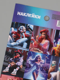 Цена за 10 шт. Наклейки бумажные «Принцессы», 11 × 15.5 см
