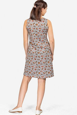 Сорочка комбинированная, принт Таксы, красный (534-2) - Плиона фото 3