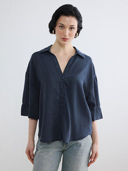 Oversize Kad?n Jean G?mlek