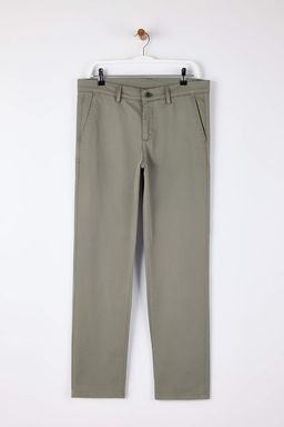 Yesil Erkek Gabardin Dokulu Kumas Pantolon TMNAW26PL00026