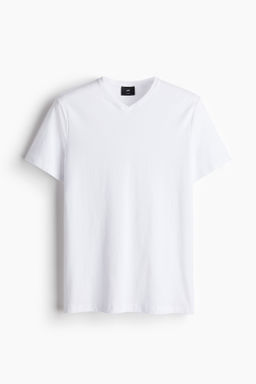 Pack de 5 camisetas con cuello de pico Slim Fit - H&m фото 3