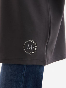 Футболка женская MINAKU, over size (44-48), тёмно-серая